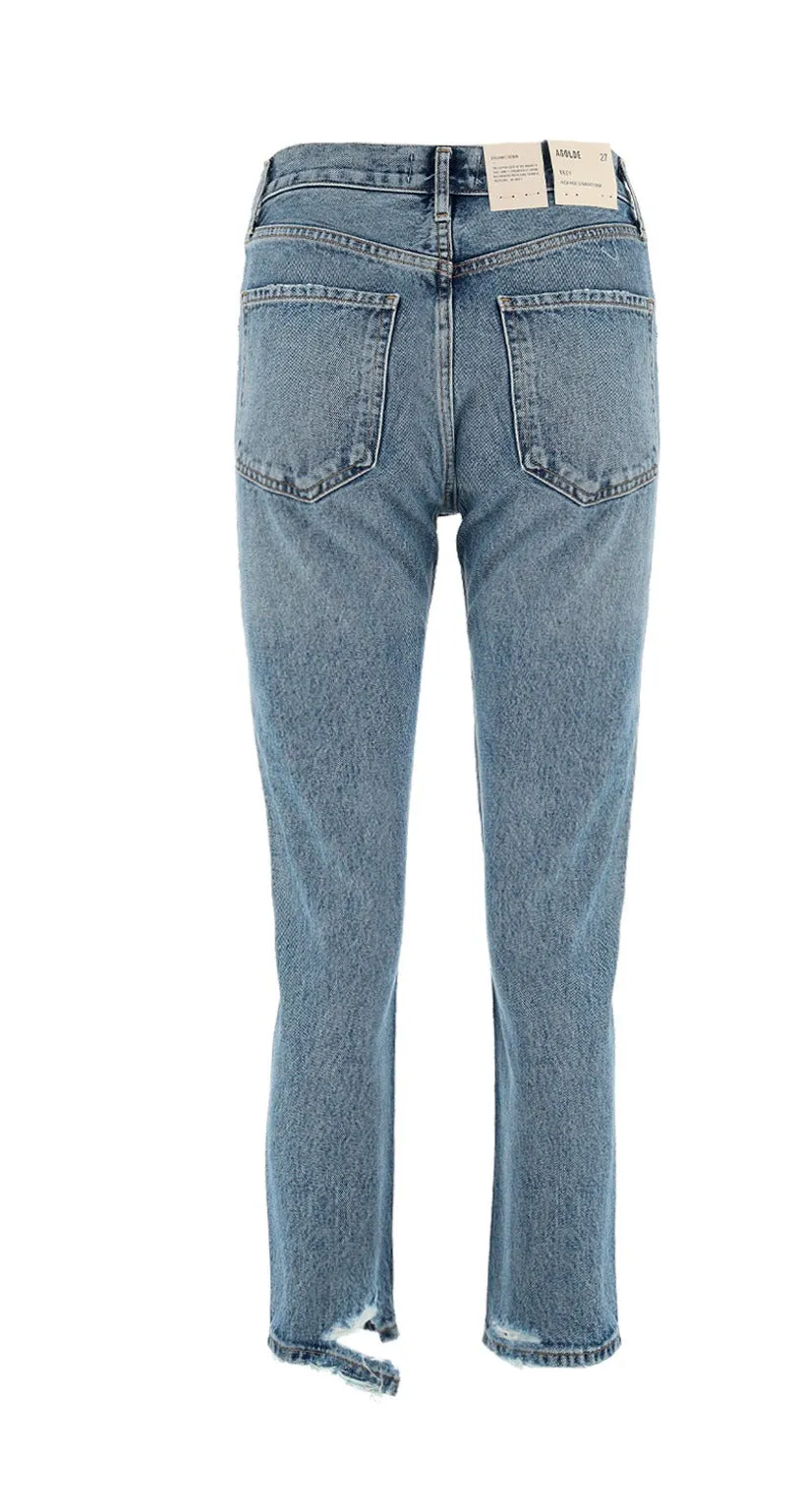 AGOLDE Riley Straight Leg Cropped Jeans