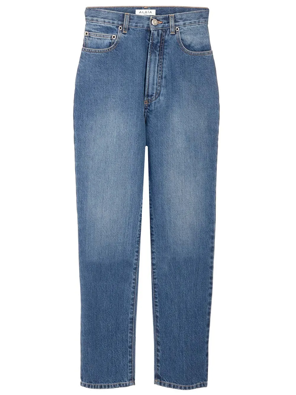 Alaa High Waist Washed Jeans