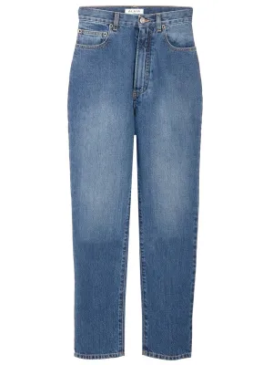 Alaa High Waist Washed Jeans