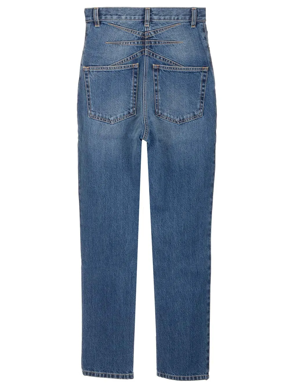 Alaa High Waist Washed Jeans