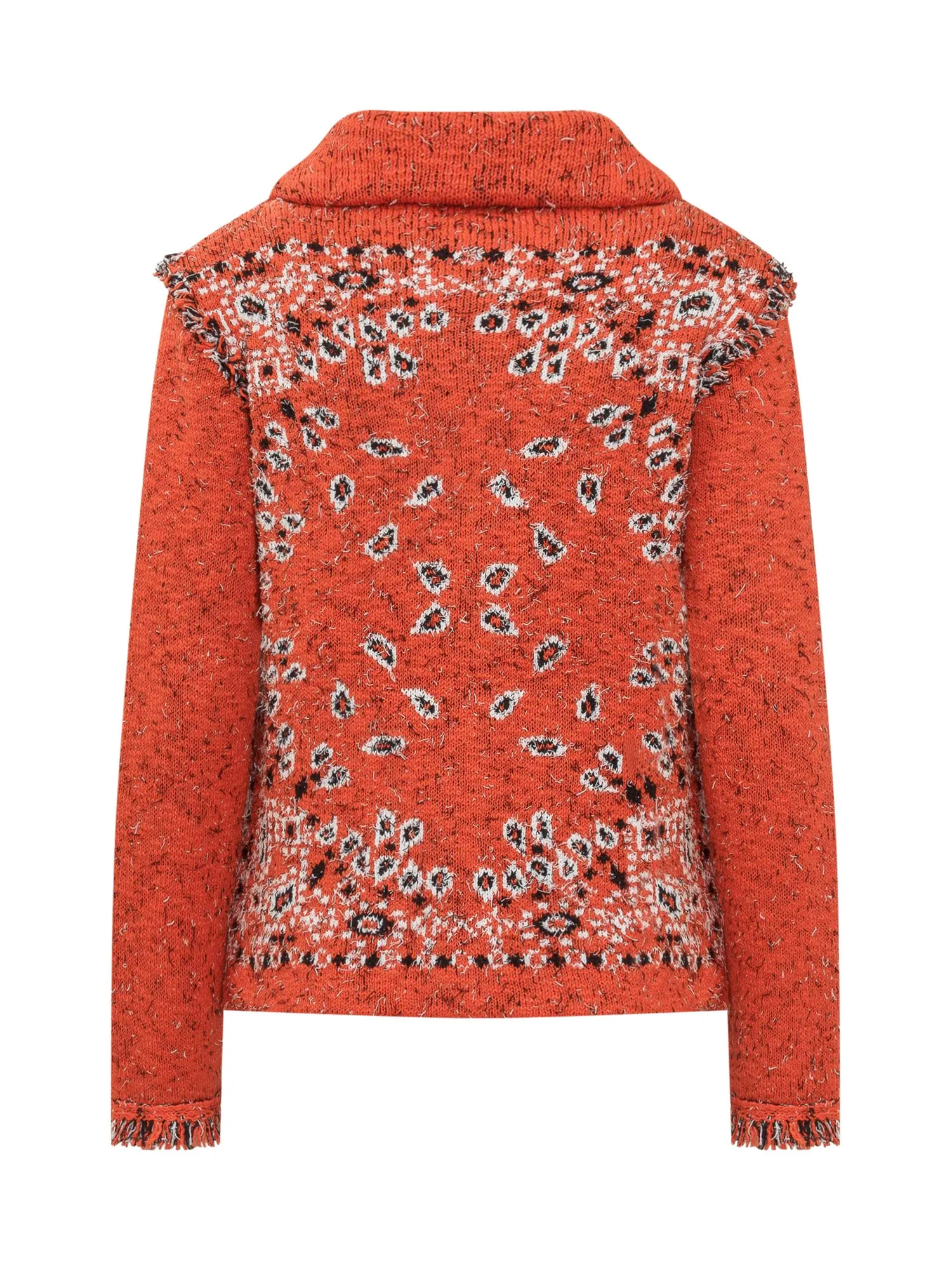Alanui Bandana Printed Frayed Edge Jacket