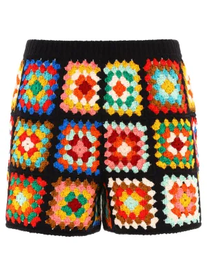Alanui Positive Vibes Braided Shorts