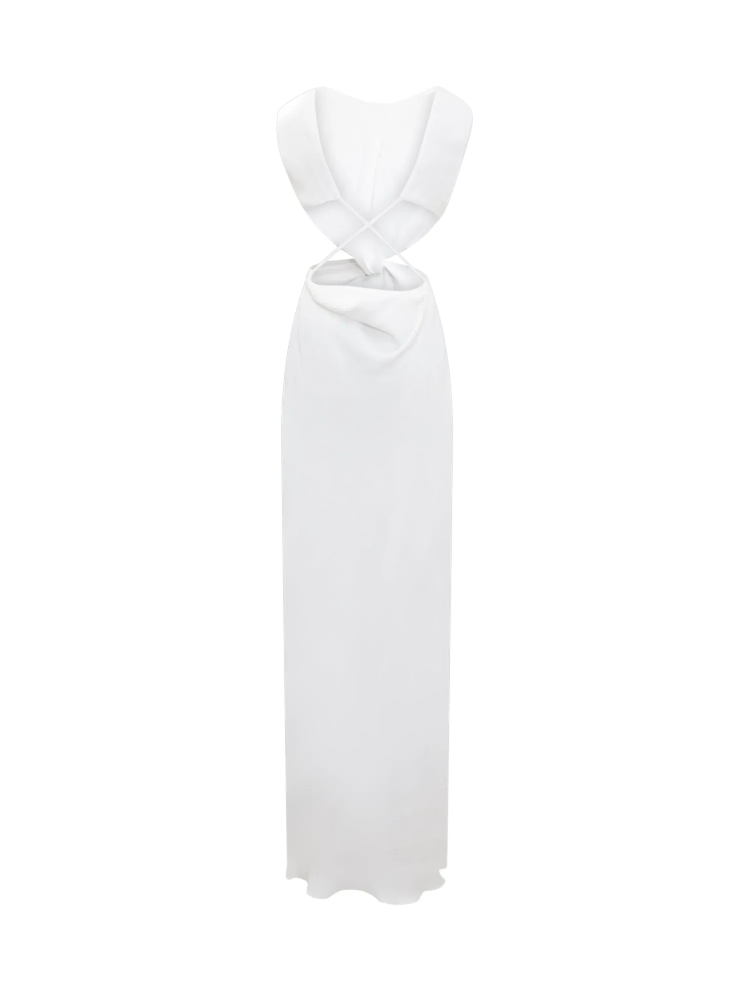 Alberta Ferretti Cut-Out Sleeveless Maxi Dress