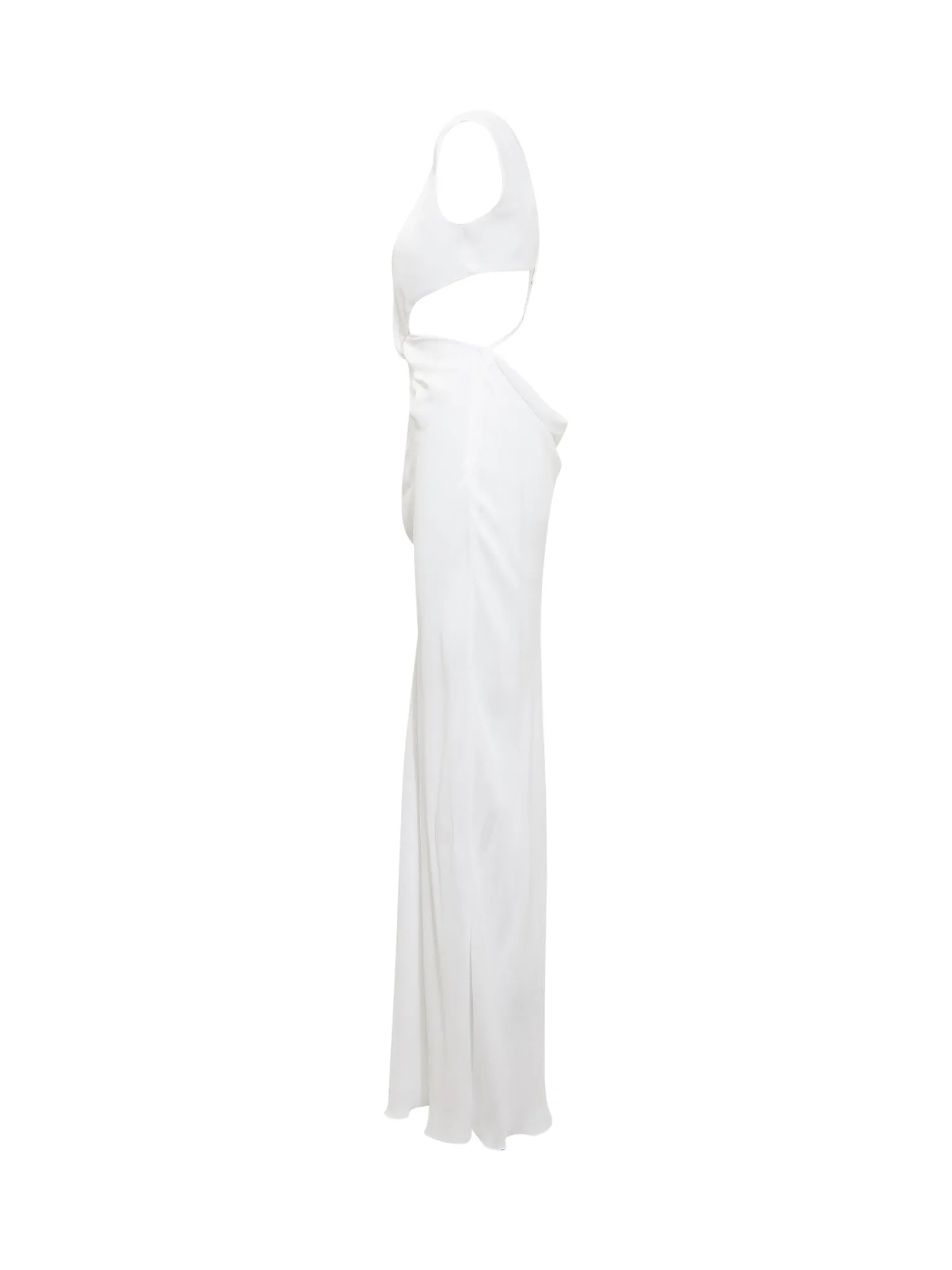 Alberta Ferretti Cut-Out Sleeveless Maxi Dress