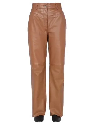 Alberta Ferretti High-Waisted Straight Leg Trousers
