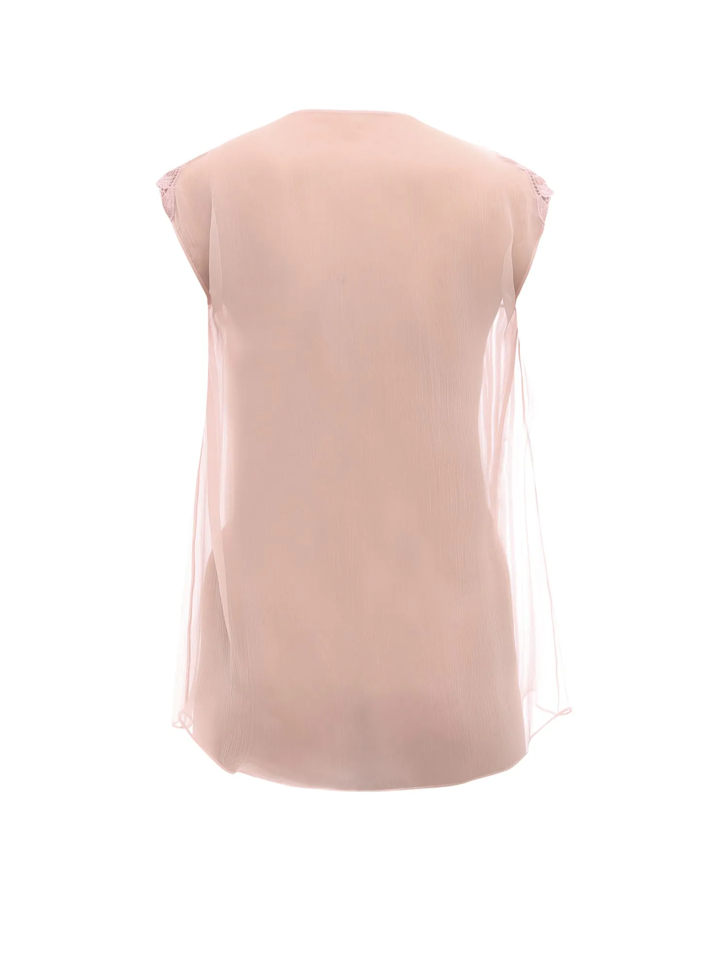 Alberta Ferretti Lace Pleated Top