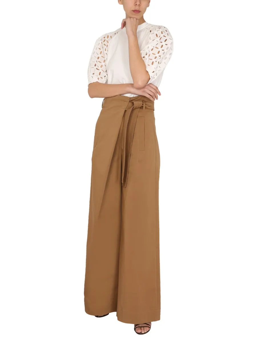 Alberta Ferretti Perforated Detail Top