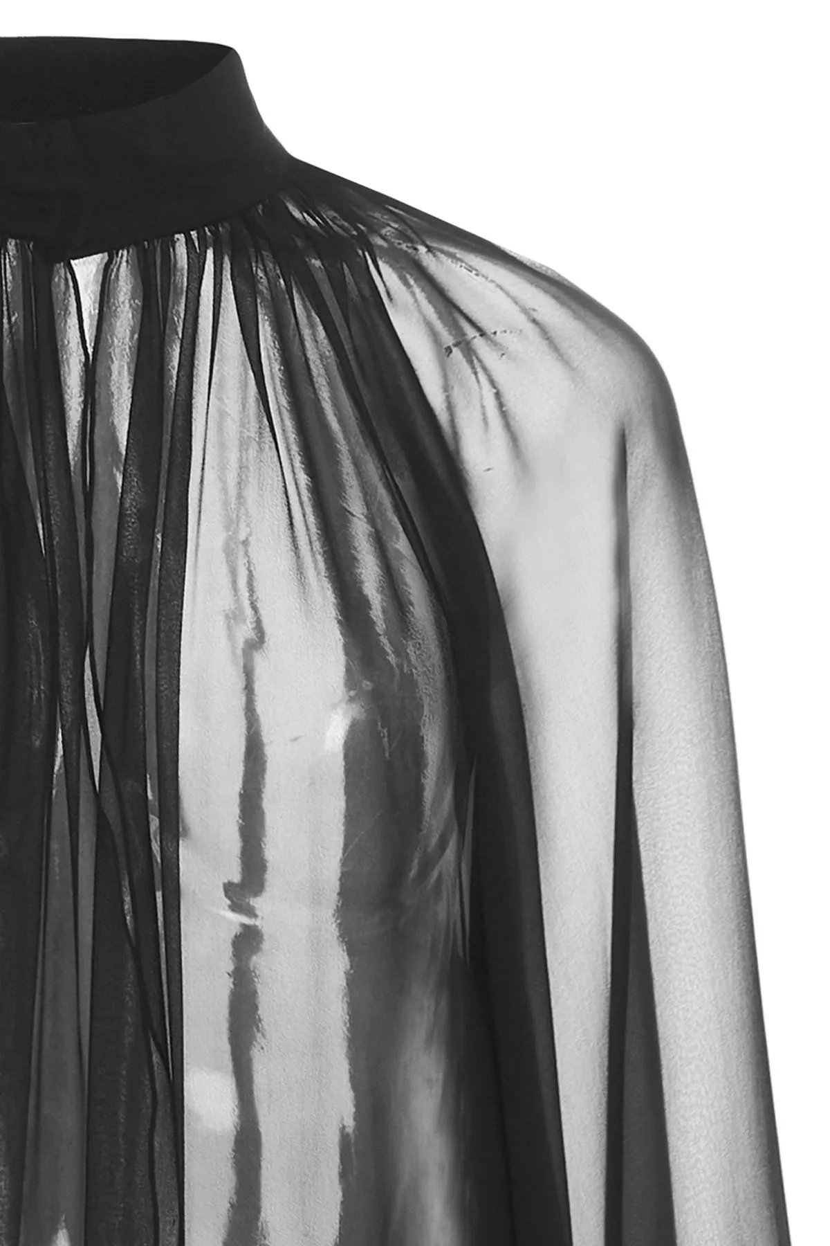 Alberta Ferretti Sheer Longline Top