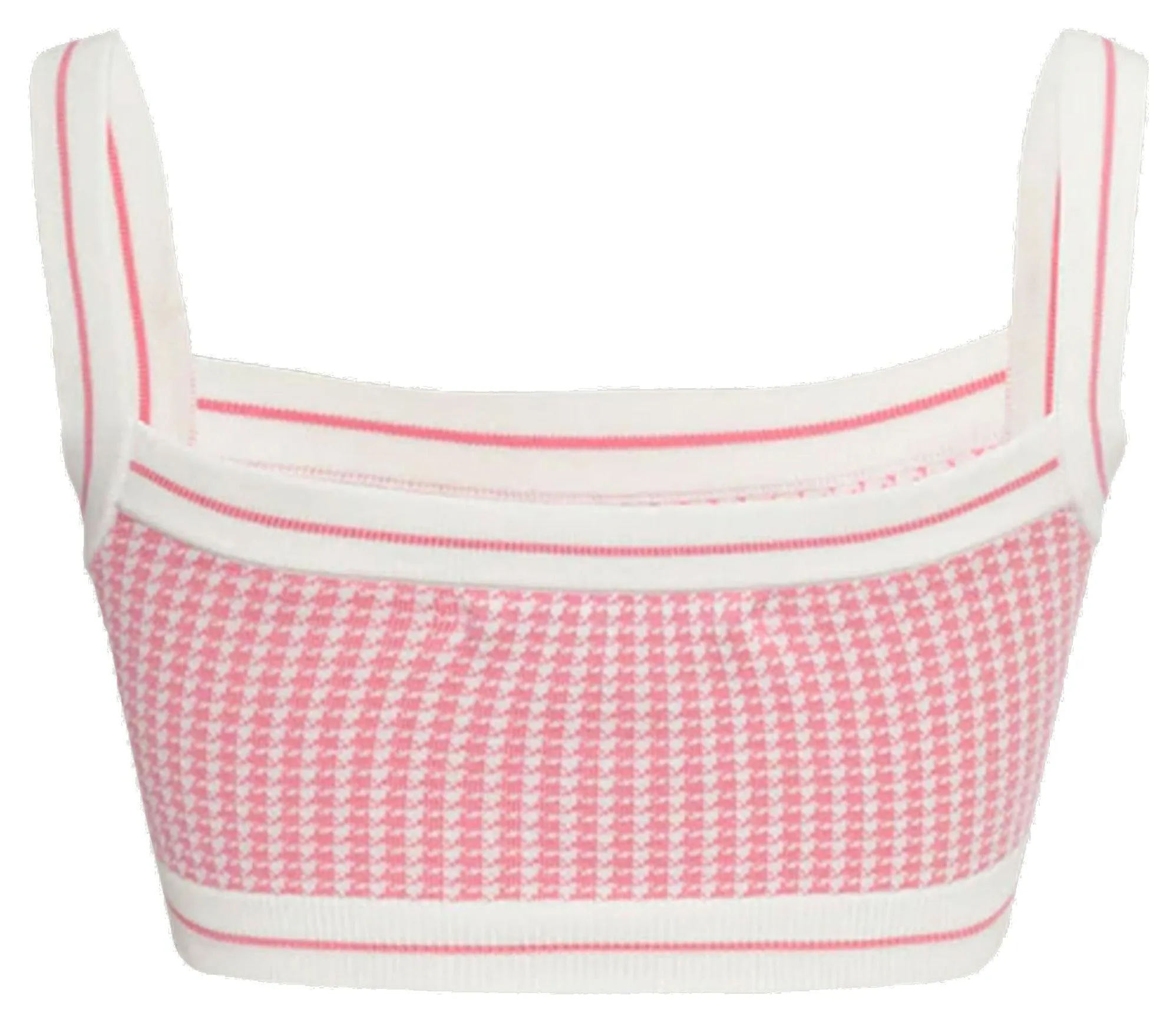 Alessandra Rich Button Detailed Knitted Crop Top
