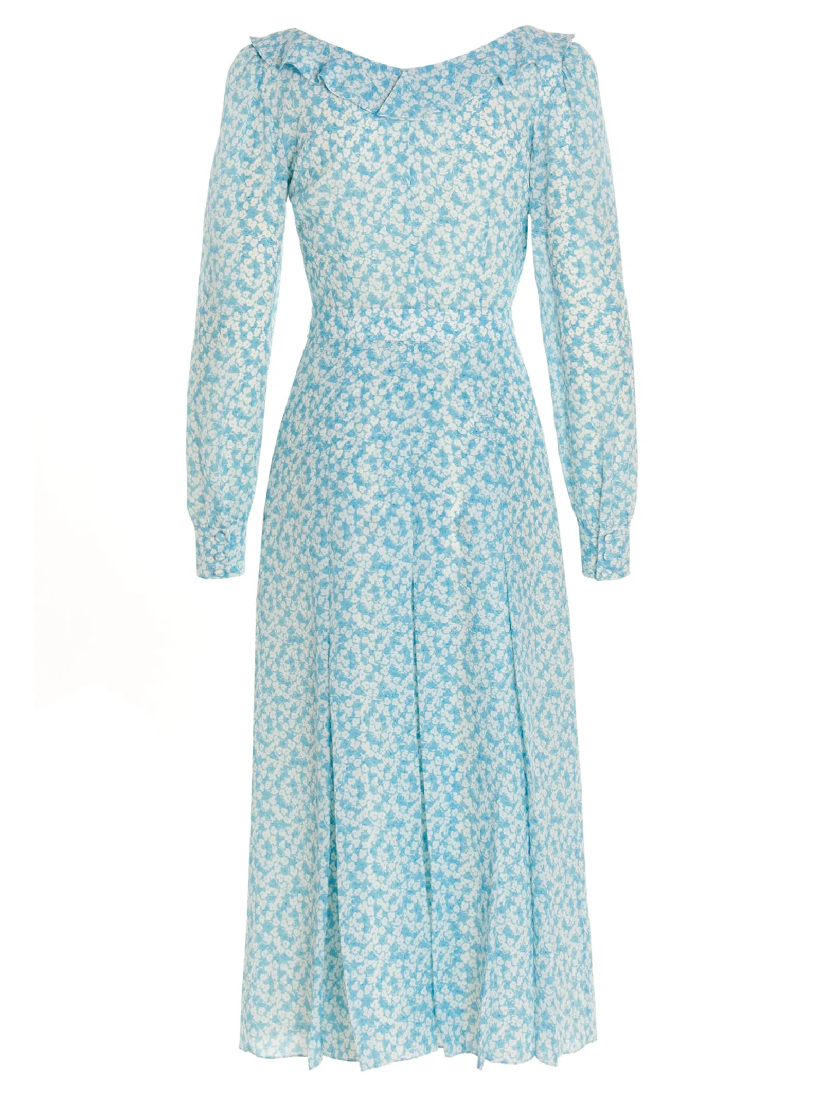 Alessandra Rich Floral Print Midi Dress