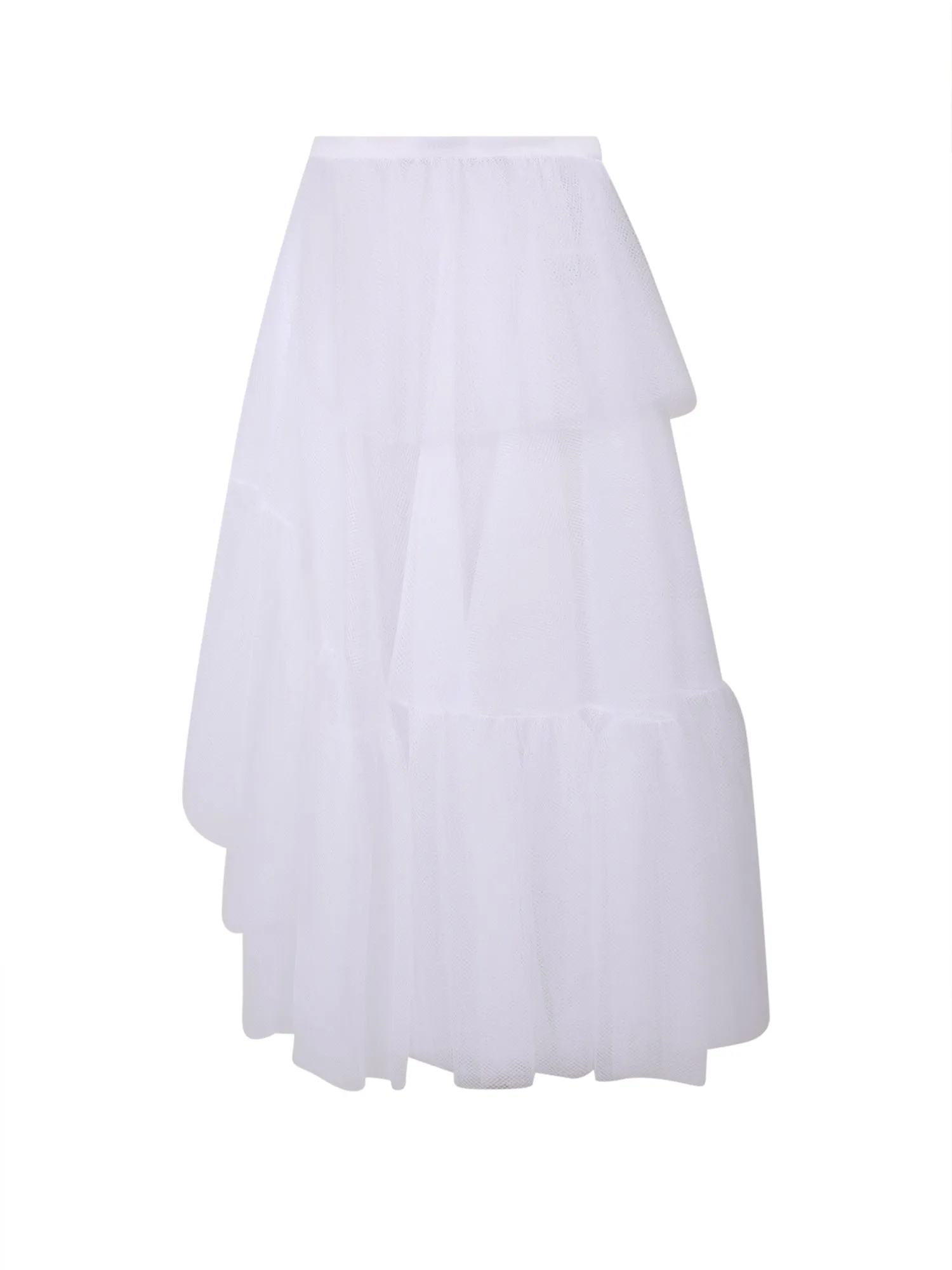 Alexander McQueen Asymmetric Mesh Skirt