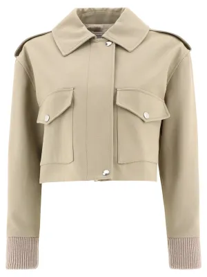 Alexander McQueen Aviator Cropped Bomber Jacket