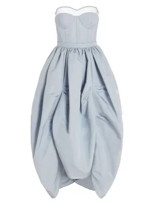 Alexander McQueen Bustier Parachute Dress