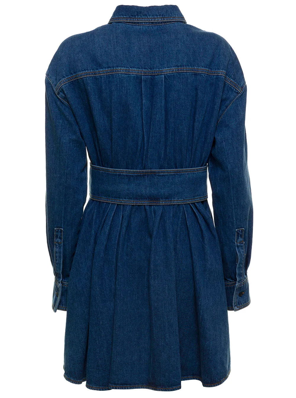 Alexander McQueen Denim Flared Dress