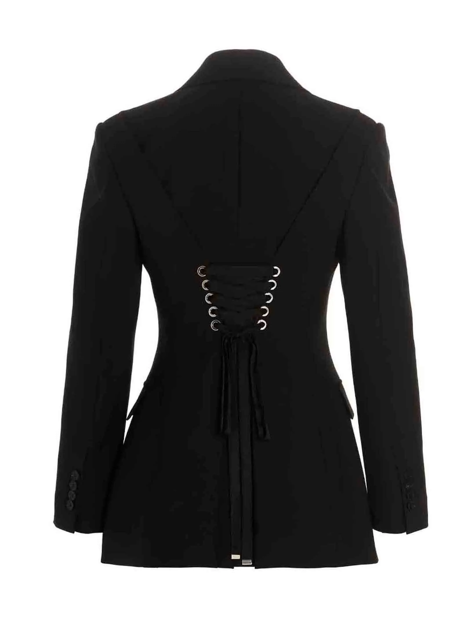 Alexander McQueen Drop Shoulder Eyelets Jacket