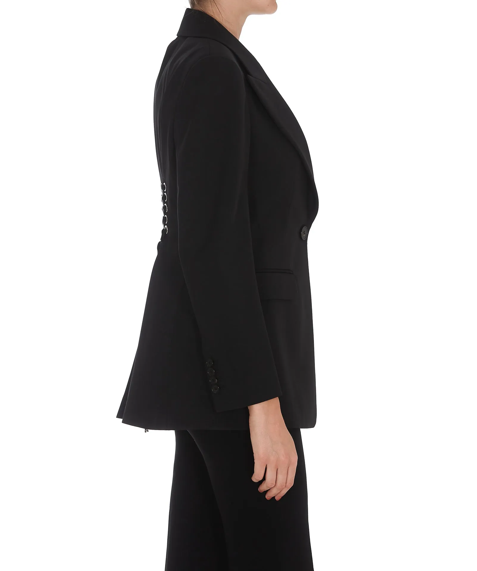 Alexander McQueen Drop Shoulder Eyelets Jacket