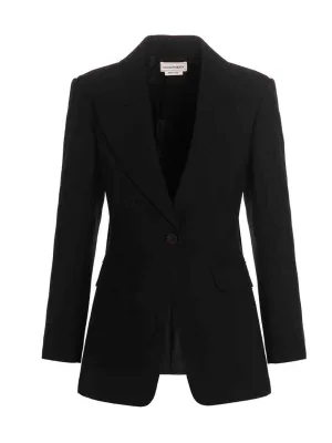 Alexander McQueen Drop Shoulder Eyelets Jacket
