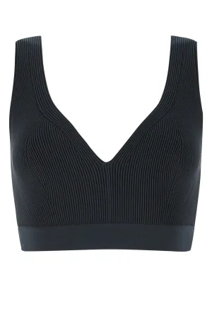 Alexander McQueen Engineered Knit Crop Top