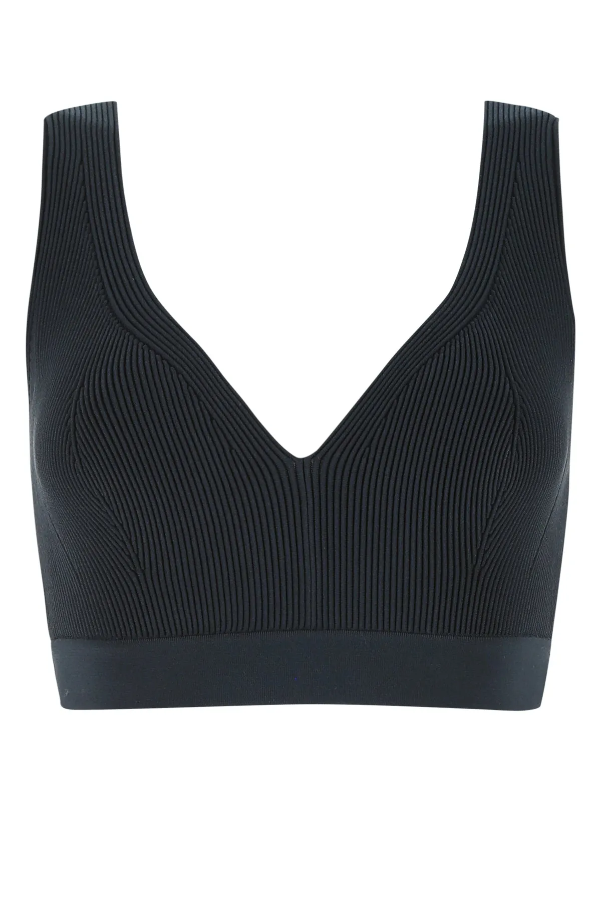 Alexander McQueen Engineered Knit Crop Top