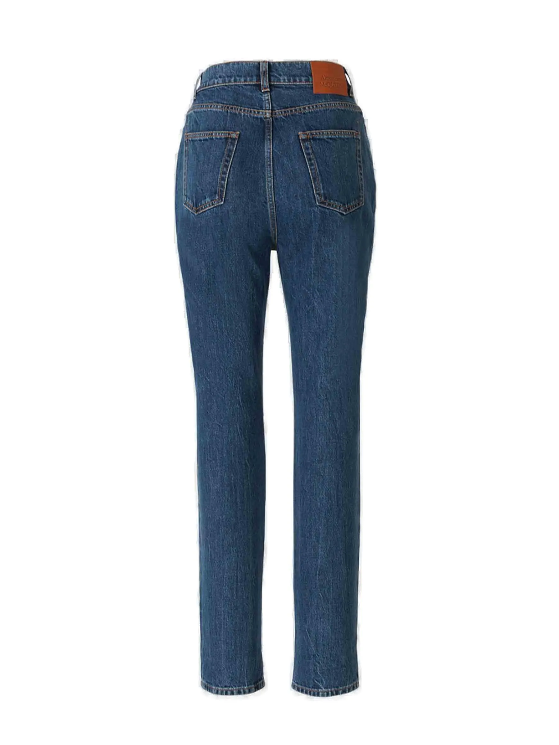Alexander McQueen High Waist Slim Boyfriend Jeans