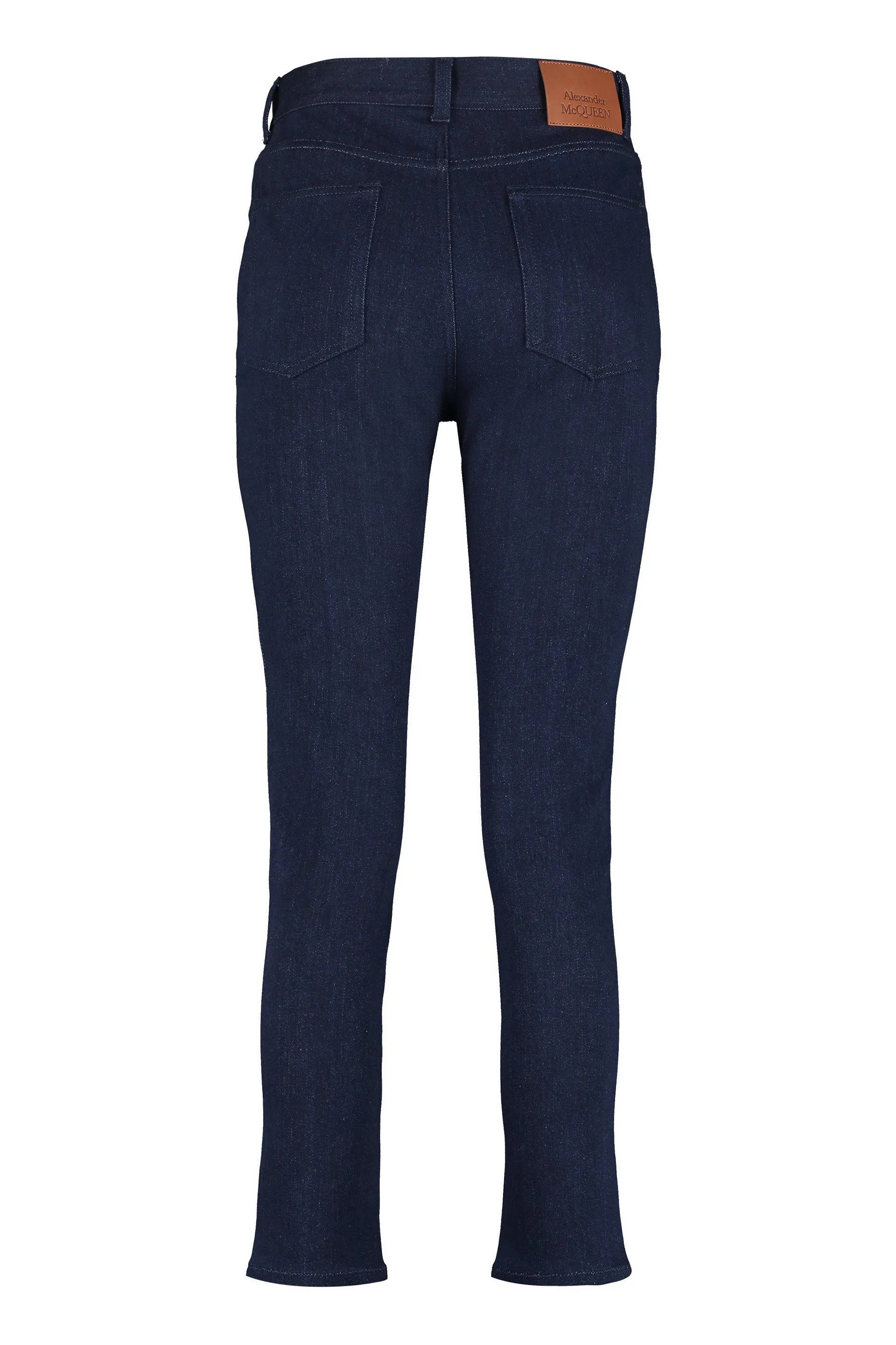 Alexander McQueen Logo Patch Skinny Jeans