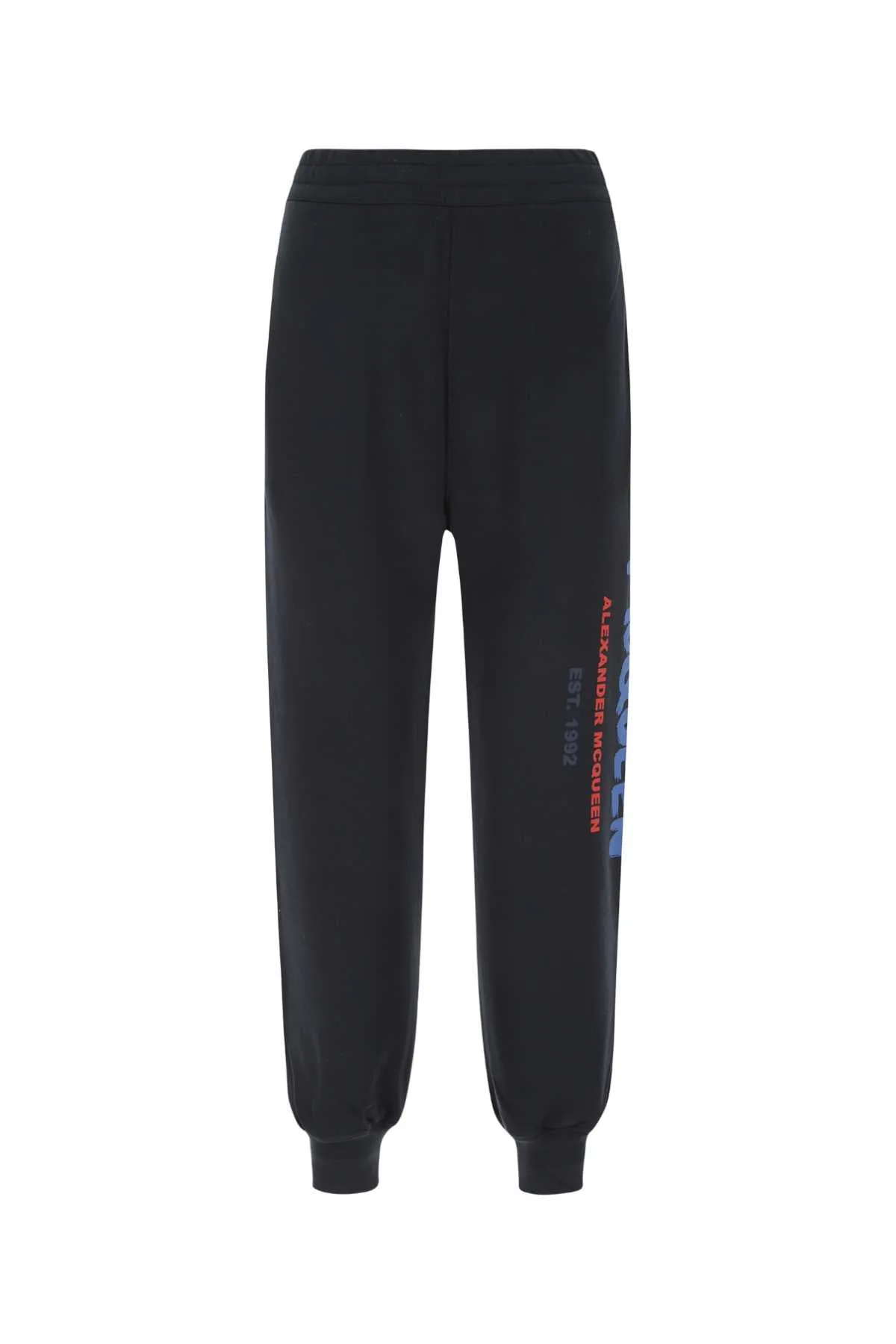 Alexander McQueen Logo Printed Cropped Track Trousers