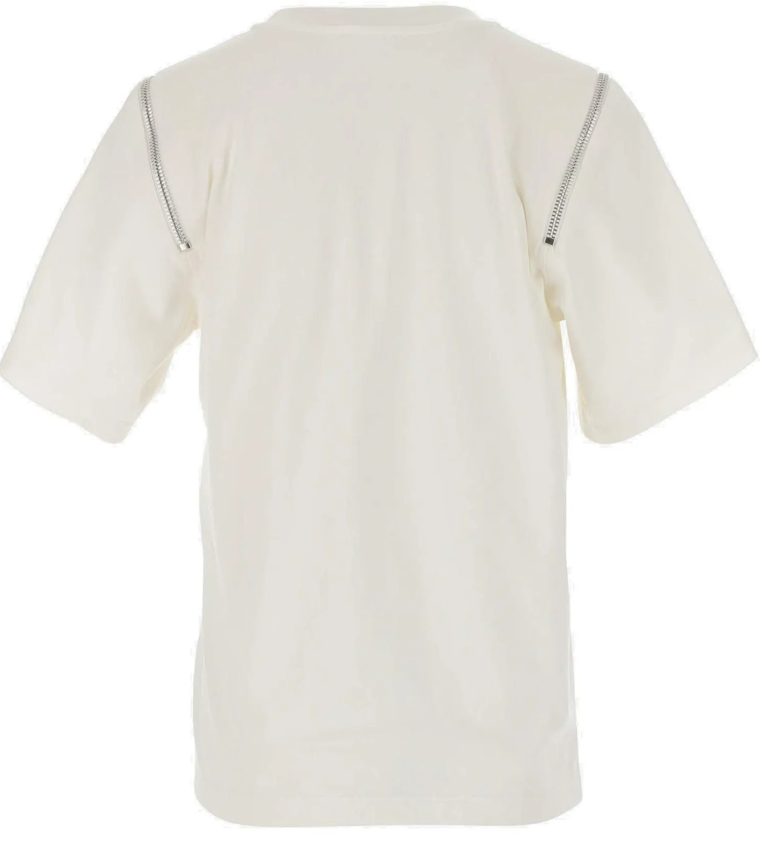 Alexander McQueen Logo Printed Zip Detail T-Shirt