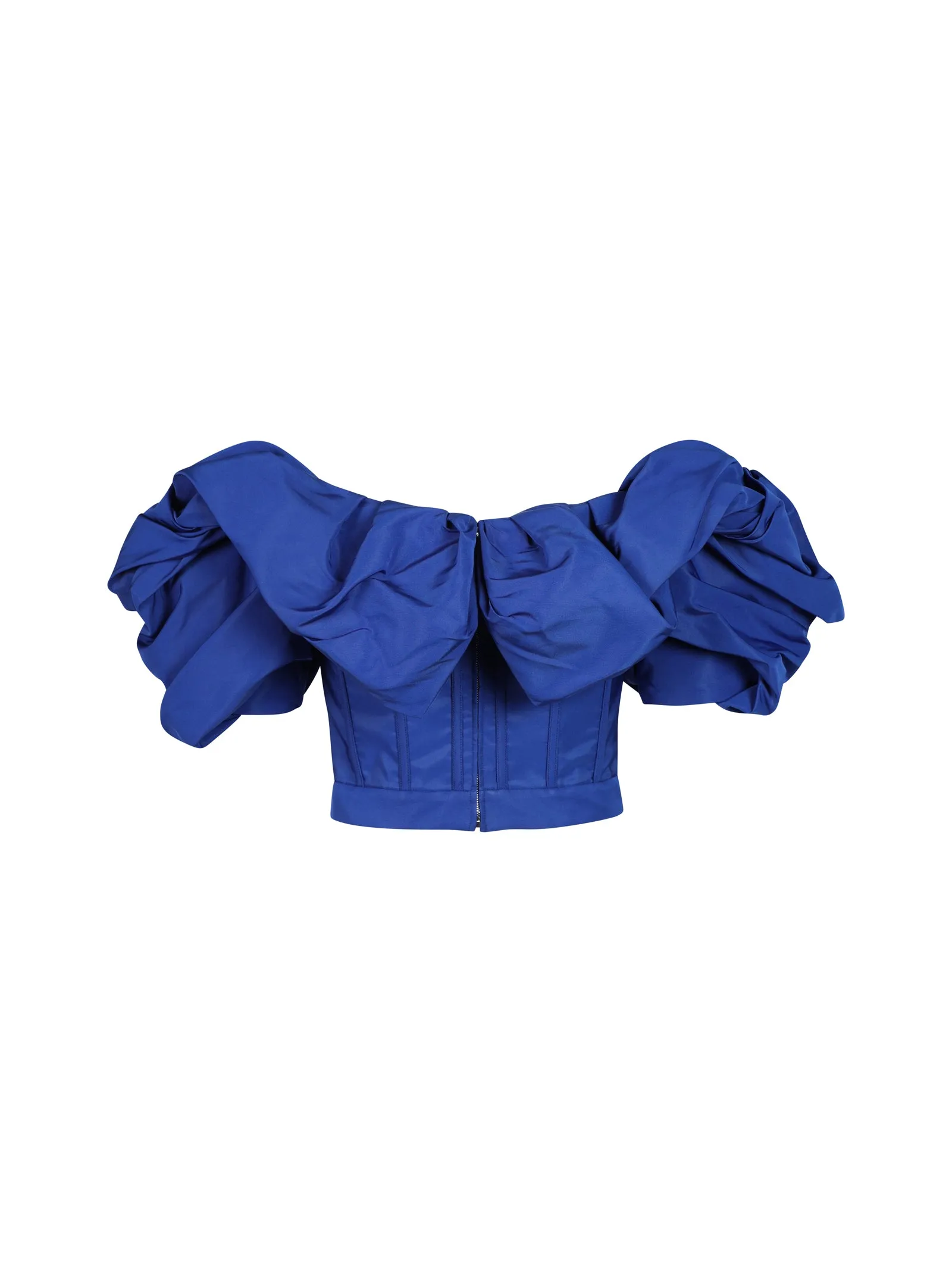 Alexander McQueen Ruched Off-Shoulder Top