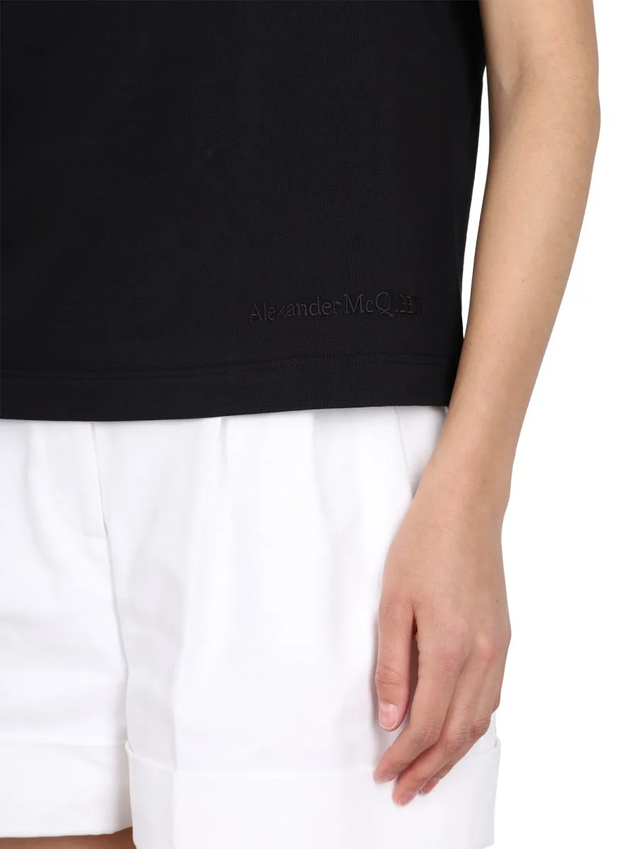 Alexander McQueen Seam-Detailed Crewneck T-Shirt
