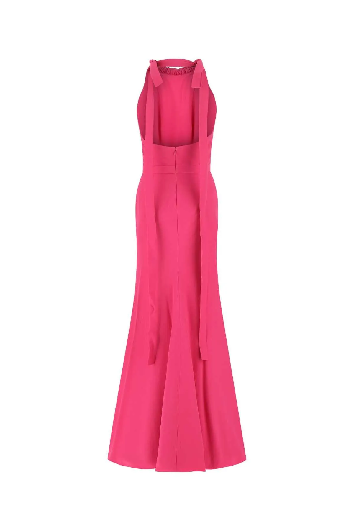 Alexander McQueen Sleeveless Long Drawstring-Neck Dress