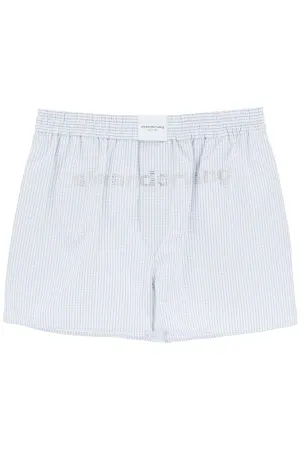 Alexander Wang Logo Embellished Boxer Shorts