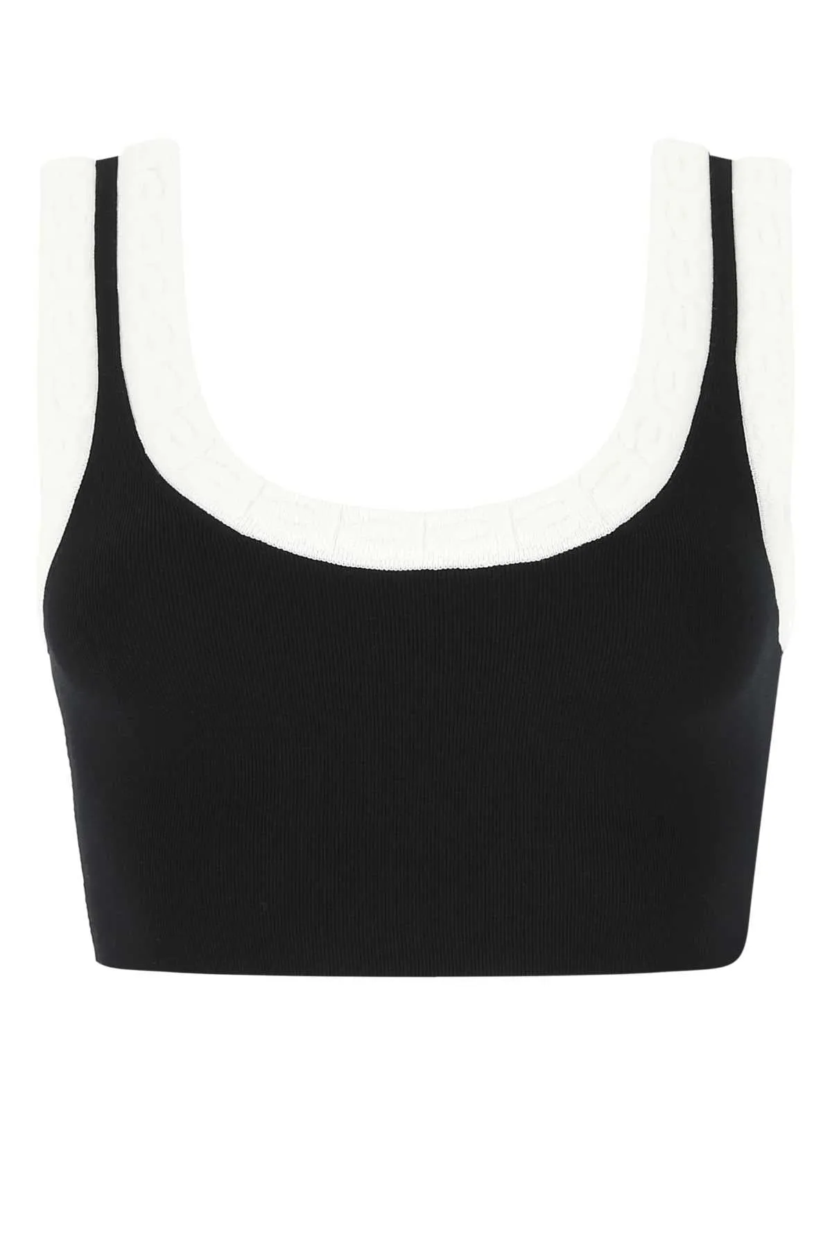 Alexander Wang Logo Trim Knitted Bra Top