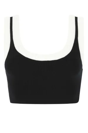 Alexander Wang Logo Trim Knitted Bra Top
