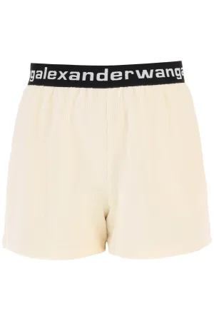 Alexander Wang Logo Waistband Shorts