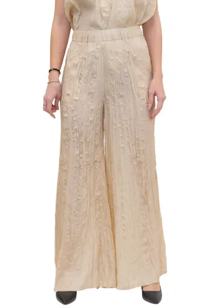 Alysi Ruched Wide Leg Trousers