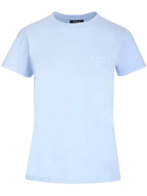 A.P.C. Denise Logo Embroidered Crewneck T-Shirt