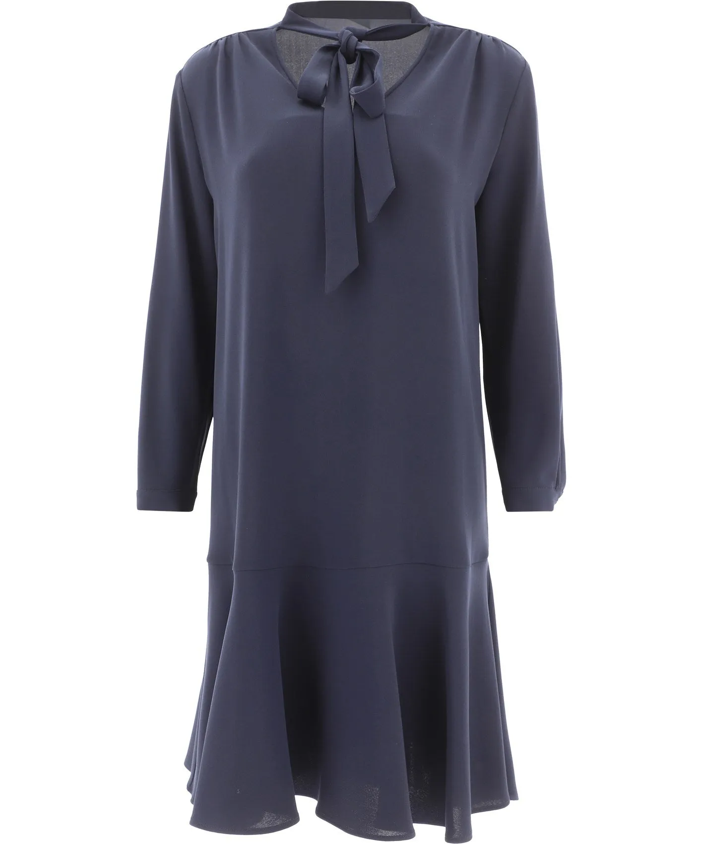 Aspesi Bow-Detailed Flared Mini Dress