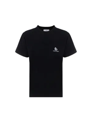 Balenciaga Logo Embroidered Small Fit T-Shirt