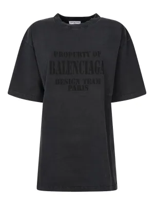 Balenciaga Logo Printed Short Sleeved T-Shirt