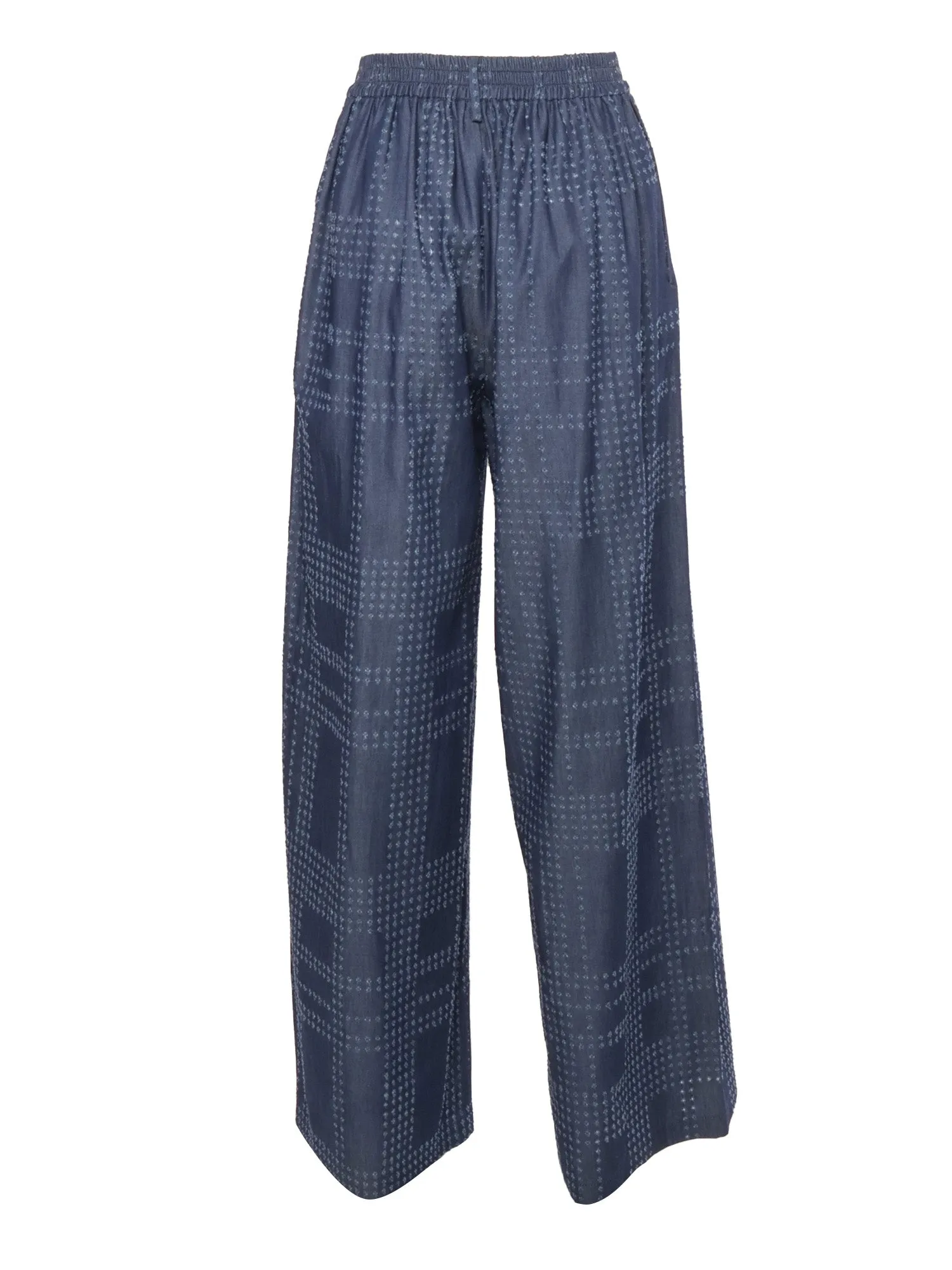 Ballantyne Pleat Detail Wide-Leg Pants