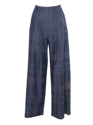 Ballantyne Pleat Detail Wide-Leg Pants