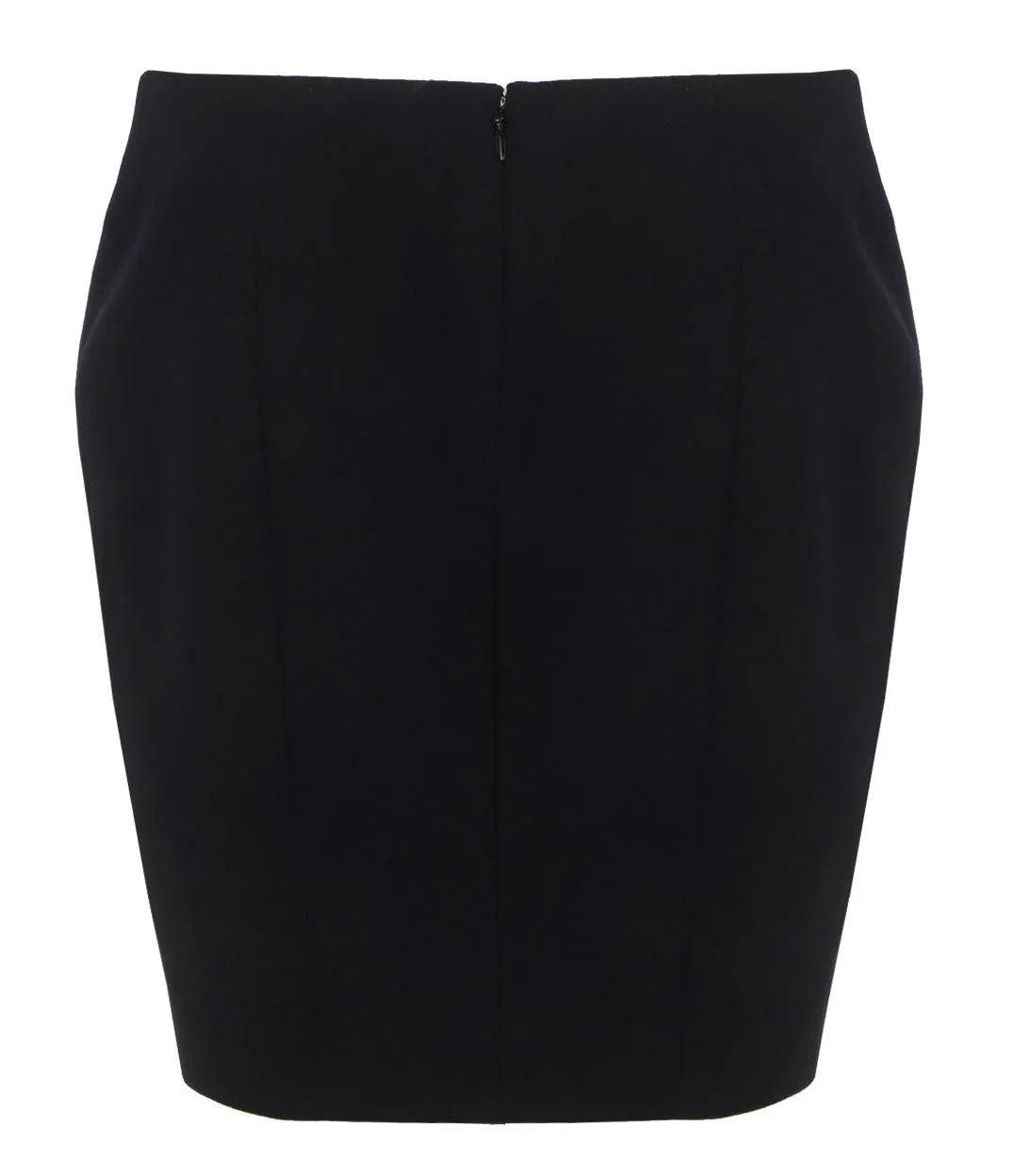 Balmain Curved Waist Low-Rise Mini Skirt