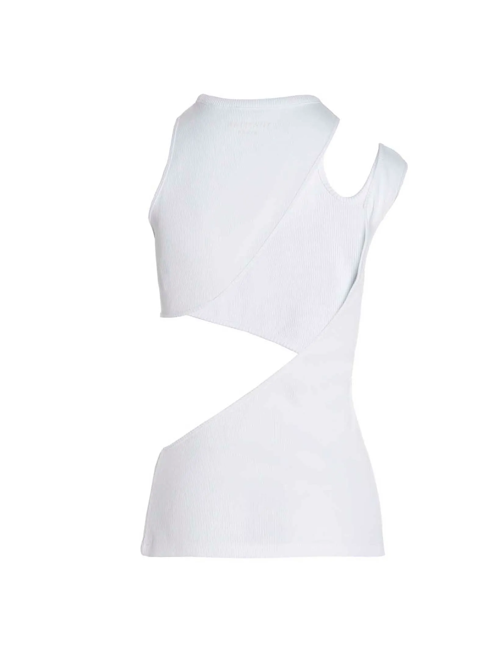 Balmain Cut-Out Detailed Jersey Tank Top