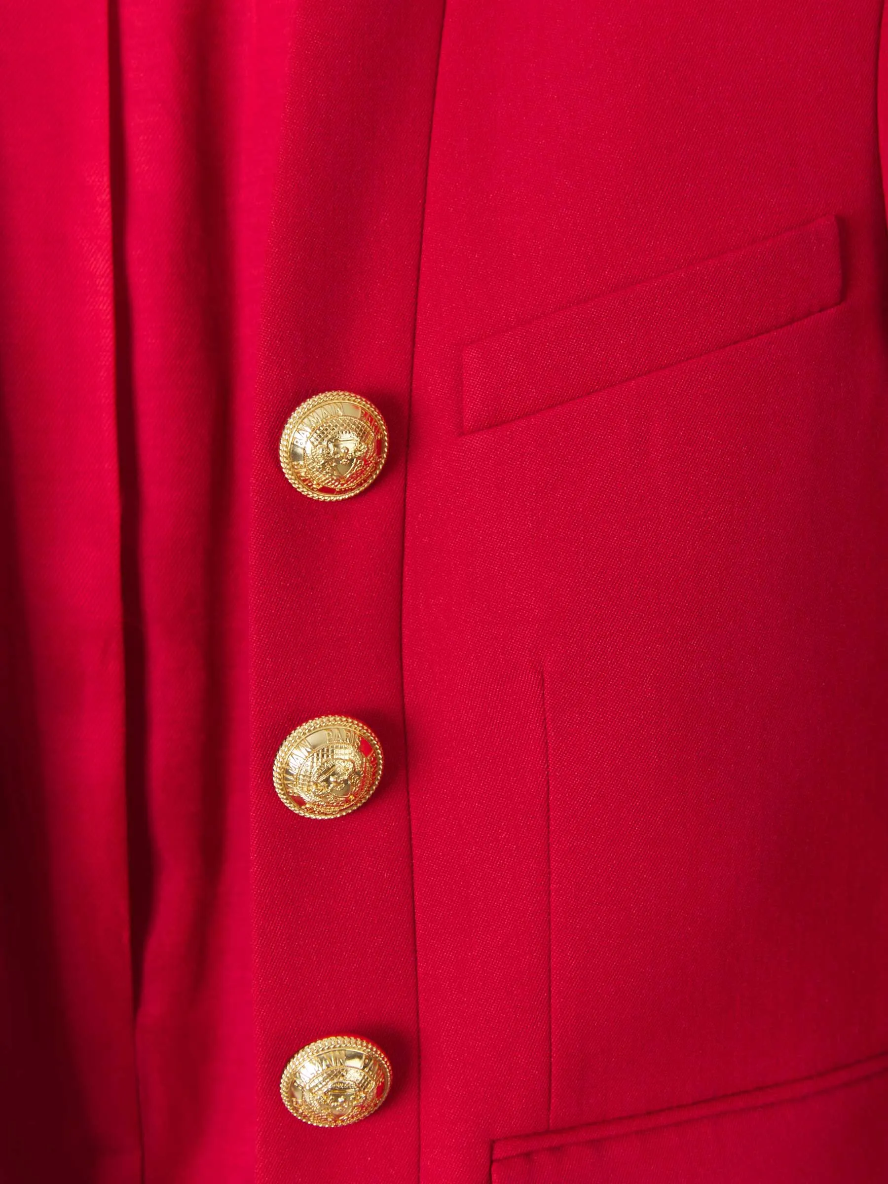 Balmain Decorative Button Long-Sleeved Jacket