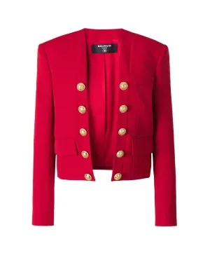 Balmain Decorative Button Long-Sleeved Jacket