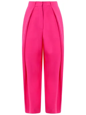 Balmain High Waist Straight Leg Trousers