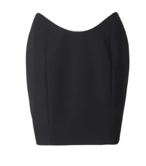 Balmain Knitted Zip-Up Mini Skirt