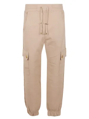 Balmain Logo Debossed Drawstring Sweatpants