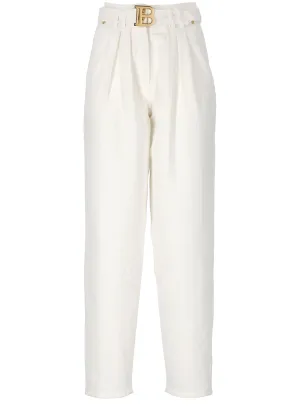 Balmain Monogram High Waisted Jeans