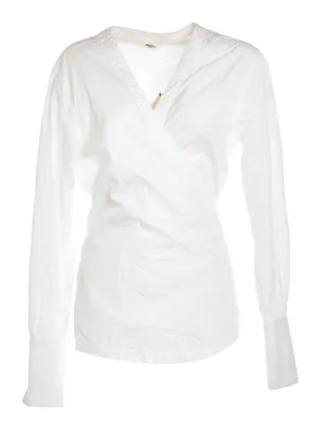 Barena V-Neck Wrap Top